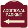 Signmission Additional Parking Left Arrow Heavy-Gauge Aluminum Architectural Sign, 18" x 18", BU-1818-24350 A-DES-BU-1818-24350